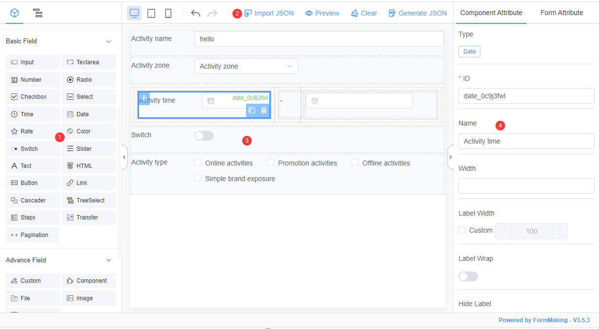 UI Introduction | Visual Low-Code Form designer